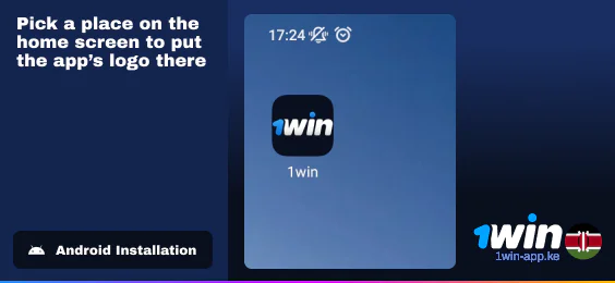 Put 1Win Icon at the home screen