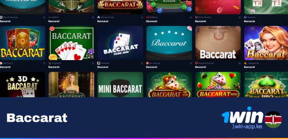 Play Baccarat at 1Win Kenya