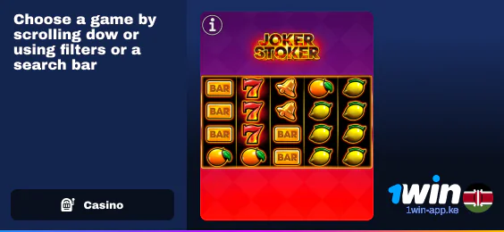 Choose a Game and Start to play - 1Win