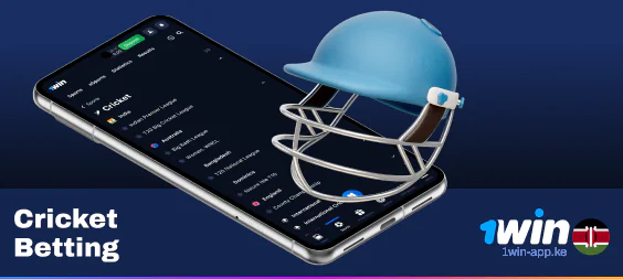 Bet on main cricket tournaments using 1Win App Kenya