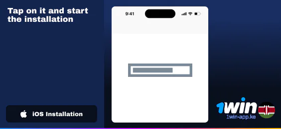 Start the installation of 1Win iOS App