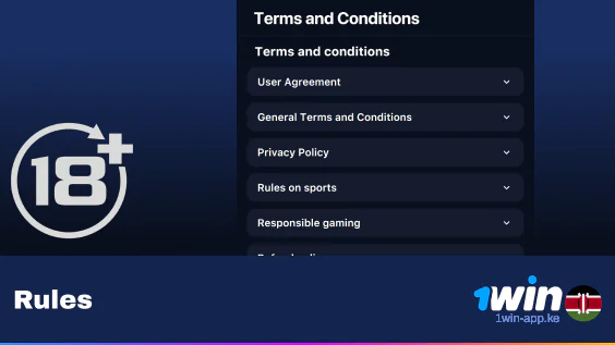 General Rules of using 1Win Application