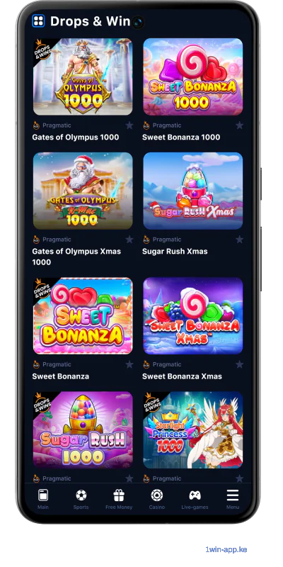1Win Kenya App - Slots