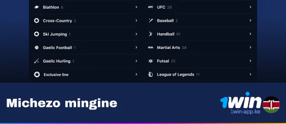 Kuweka Madau Mengine ya Michezo kwenye 1Win